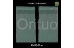 China Slab Sport Card Sleeves / Psa Grading Sleeves Resealable Front Clear supplier