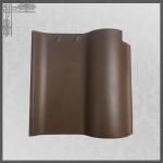 Spanish Coffee Brown Color Glazed Ceramic Roof Tiles Matt Surface  220*220mm for sale