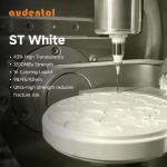 1200mpa High Strength ST White Zirconia Blank 43% Translucency Dental Zirconia Block for sale