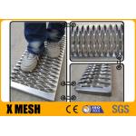 Hot Dipped Galvanised Grip Strut Perforated Metal Mesh Plank Grating In Silver for sale