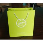Custom Designed Green Kraft Paper Bags With Cotton Handle Tea Packaging Bag for sale
