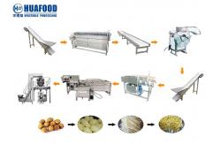China Industrial 500KG/H Potato Washing And Peeling Machine Slicing Making Machines supplier