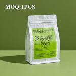 Flat Bottom Zipper Bags For Coffee And Tea Packaging for sale