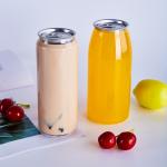 28g Transparent PET Plastic Easy Open Can For Soft Drink Juice Soda