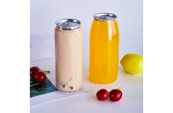 China 28g Transparent PET Plastic Easy Open Can For Soft Drink Juice Soda supplier