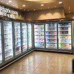 Supermarket Upright Display Cooler With Two Doors for sale