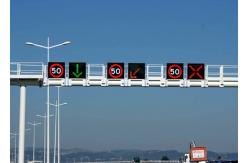 China Super Thin LED Lane Control Signs With Durable Aluminum Alloy 35Kg supplier