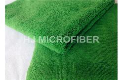 China OEM Plush Reusable Microfiber Cloth For Cleaning Dual Pile , 45 x 45cm supplier