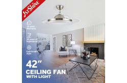 China 42 Inch Retractable Crystal Chandelier Ceiling Fans Indoor use supplier