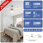 Decorative Smart Restaurant Ceiling Fans Remote Control Air Conditioning
