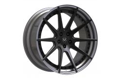 China Audi Rs6 Two Piece Forged Wheels Satin Black For Running Car supplier