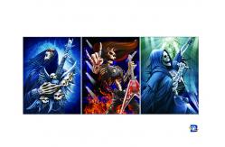 China Flip Lenticular 3D Posters With Skull Designs / Lenticular Photo Printing supplier