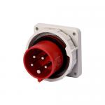 Industrial 4P 32A Panel Mounted Plug High Temperature Resistant for sale
