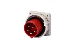China Industrial 4P 32A Panel Mounted Plug High Temperature Resistant supplier