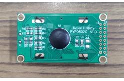 China 8X2 FSTN/Positive Character Monochrome LCD Display with White LED Blacklight supplier