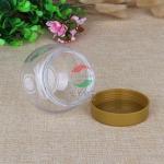 225ml Small Transparent Plastic Jar For Dry Fruit / Cookies Waterproof for sale