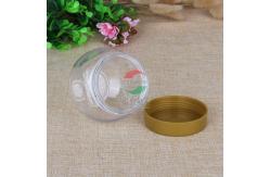 China 225ml Small Transparent Plastic Jar For Dry Fruit / Cookies Waterproof supplier
