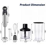 Dainer 3 In 1 Handheld Food Blender , Powerful 800W Hand Soup Mixer