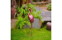 China Multiple Metal Flamingo Garden Decor Lifelike Metal Flamingo Yard Art supplier