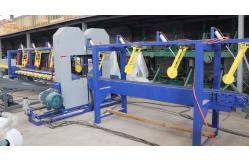 China Automatic Vertical Twin Head Bandsaw Sawmill Line Wood Saw Machine supplier