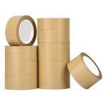 Hot Melt Carton Sealing Gummed Normal Custom Self Adhesive Kraft Paper Shipping Tape for sale
