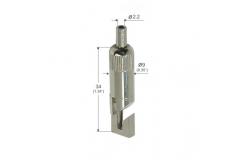 China Nickel Plated Grippers 9*34mm Square Hook For Hanging Systems YW86125 supplier