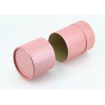 Food Grade Round Cardboard Paper Tube Pink For Chocolate / Gift for sale