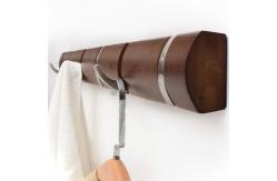 China Heavy Duty Coat and Hat Hook Rail Wall Hooks Durable Bamboo Robe Rack supplier