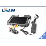 Handheld COFDM Video Receiver Battery Powered with Display Diversity Reception AES256 for sale
