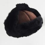 Trapper Winter Sheepskin Hats Unisex Plush Plain Custom Winter Hat