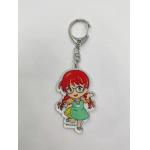 Decorations Acrylic Sheet Keychain PMMA Material Red Hair Girl Image for sale