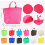 Non Woven Party Favor Bags  Colorful Reusable Bags Non Woven Solid Color Reusable Tote Bags Bulk With Handles Nonwoven Reusable Grocery Bags for sale