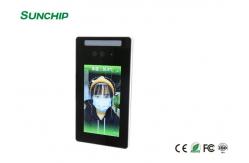 China LCD Digital Signage Display Facial Recognition Infrared Thermometer For Entrance Exit supplier