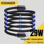 ESSAGER ES-X56 1M PD 29W 3A Fast Charging Type C To L Magnetic Data Cables For Iphone for sale