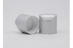 China UV Coating Aluminum 24/420 Disc Top Closures With Embossed Logo supplier