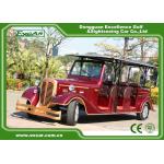 Classic Design Red Vintage Golf Car Tourist Car With CE Approved for sale