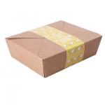 Customized takeaway food box recyclable and Eco-friendly disposable fast food box wholesale