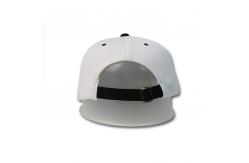 China PU Label 6 Panel Flat Brim Snapback Hats For Advertising Character Style supplier