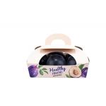 Vegetable Fruit Kraft Paper Box With Handle Compostable Recyclable for sale
