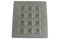 China 16 Keys Scrachproof Ps2 Metal Keypads Durable With 4 Holes Top Mounting Version supplier
