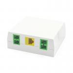 4 Ports Self Clip Fiber Optic Terminal Socket SC Adapters For Wall Mounted for sale
