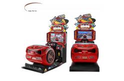 China Customizable Kids Car Racing Game Simulator Machine With 26 Inch Screen supplier