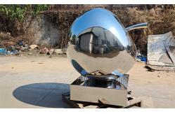 China Large Polished Stainless Steel Outdoor Sculpture Fruit Apple supplier