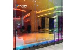 China Commercial Colourful Rainbow Dichroic Window Tint Dazzling Building Film 2mil Thick supplier