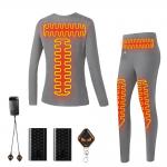 China Heating Womens Thermal Underwear Set Adjustment Washable USB Heated Underwear manufacturer