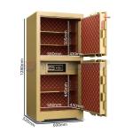 Vertical Lock Design Security commercial safe box 4 Open Ways And 3D Stereo Soft-Roll Leather H1280mm for sale