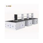 Acid Proof Polypropylene Laboratory Bench , ISO 60cm Lab Island Bench
