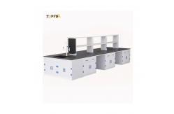 China Acid Proof Polypropylene Laboratory Bench , ISO 60cm Lab Island Bench supplier