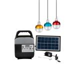 Solar Rechargeable Led Bulb Emergency Lamp Solar Power Panel With Bulb Solar Lights Indoor Bulb Set for sale