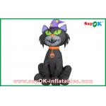 Black Halloween Event Inflatable Cat Halloween Inflatable Cat Decoration For Fun for sale